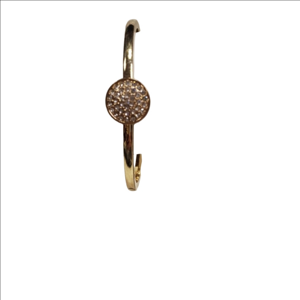 Gold Rhinestone Bangle Bracelet